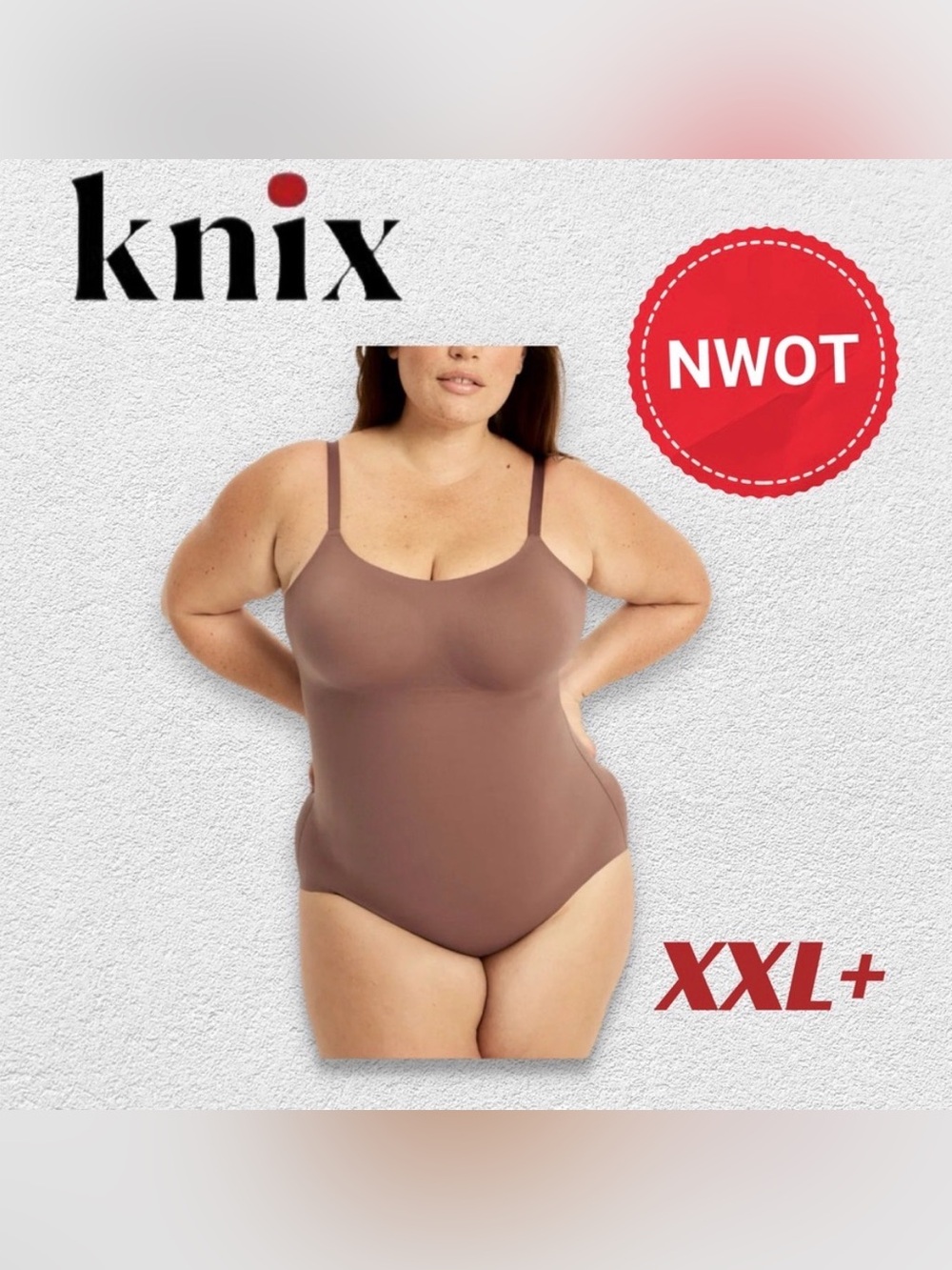 ⬇️🇨🇦🆕NWOT KNIX |XXL+ | SOLA Customizable Shaper Bodysuit Brief Built-in bra*